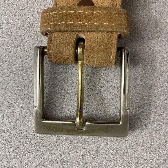 Vintage Tony Lama Western Tan Suede Belt 30 1.25in Cowboy Southwest Made in USA - Picture 2 of 8